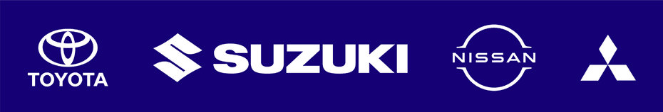 Toyota, Suzuki, Nissan, Mitsubishi