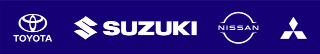 Toyota, Suzuki, Nissan, Mitsubishi